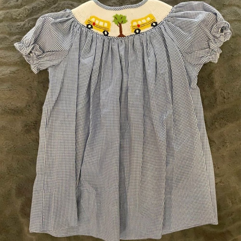 Smocked School Bus Dress